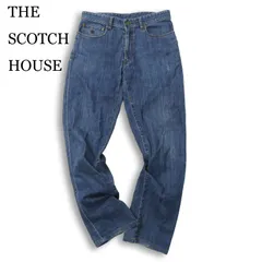THE SCOTCH HOUSE スコッチハウス 通年★ USED加工 ストレッチ ロゴ刺繍 デニム パンツ ジーンズ Sz.82 メンズのサムネイル