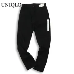 【新品 25SS】 UNIQLO ユニクロ 通年★ EZYジーンズ ストレッチ イージー デニム パンツ Sz.M メンズ 黒 未使用