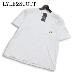【新品 未使用】 LYLE&SCOTT ライル＆スコット 春夏★ 半袖 ロゴ刺繍 ポケット カットソー Tシャツ Sz.L メンズ グレーのサムネイル