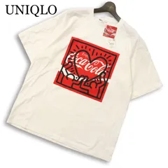 25SS 未使用★ UNIQLO ユニクロ 【キース・ヘリング × コカ･コーラ UT】  半袖 Tシャツ Sz.XL メンズ 白 大きいサイズ