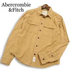 Abercrombie&Fitch アバクロンビー＆フィッチ 通年★ 長袖  ミリタリーシャツ 大きいサイズ Sz.XL メンズのサムネイル