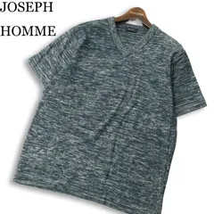 JOSEPH HOMME ジョセフ オム 春夏★ 半袖 メランジ Vネック サマー ニット カットソー Tシャツ Sz.50 メンズのサムネイル