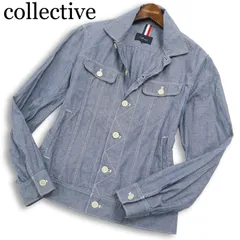 collective コレクティブ メンズビギ 通年★ シャンブレー トラッカー ジャケット ブルゾン Sz.3 メンズのサムネイル