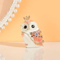 フクロウジュエリーボックス リングイヤリング 収納ケース 金運 幸運