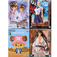 【４個セット】 ワンピース フィギュア THE出航 THE GRAND LINE SOFVIMATES コアラ ビビ チョッパー アラバスタver. 光月モモの助 BANDAI