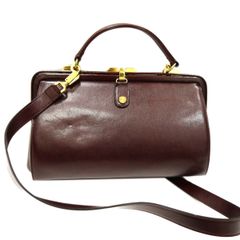 希少✨ゴールドファイル ミニハンドバッグ 2way がま口 ダレスバッグ