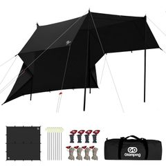 ゴーグランピング ヘンゲンTCタープ ブラック 未使用品3.5x3.5 - メルカリ