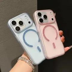 新品未使用 iphone16 ケース  キラキラ ラメリング MagSafe対応iPhoneケース