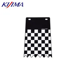 KIJIMA キジマ 206-9056 フェンダーフラップ チェッカーパターン 200×288mm 穴ピッチ120mmのサムネイル