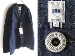新品タグ付 FOB FACTORY FOBファクトリー F2434 ENGINEER DENIM JKT 赤耳 エンジニアデニムジャケット ワークジャケット 4/LL インディゴのサムネイル