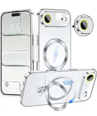 ★【2025最高傑作&4つの機能を一度に実現】TISTUNST iPhone 17 Air 用 ケース Magsafe対応 カメラ保護一体 米軍MIL規格 指紋防止 耐衝撃 ストラップホール付き マットメッキ仕上げのサムネイル