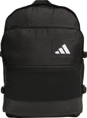 アディダス adidas ユーティリティ マルチポケット バックパック バッグ リュックサック カバン 収納 耐久性 長持ち シンプル ロゴ ワンポイント 普段使い 通勤 通学 旅行  KLA18 JM7146 ブラック