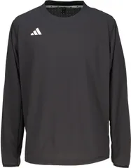 アディダス adidas 野球 ソフトボール アディゼロ ダグアウト トレーニング 長袖Tシャツ トップス 軽量 伸縮性 耐久性 ルーズフィット リラックス トレーニング ベースボール  UB944 KH2115 ブラック XS
