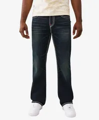 トゥルーレリジョン メンズ ボトムス デニムパンツ ブーツカット ブーツ ジーンズ True Religion Mens Billy Super T Flap Bootcut Jeans Midnight Serande Dark Wash