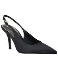 ゲス レディース シューズ パンプス GUESS Womens Princelsa Pointed Toe Slingback Pumps Black Satin ブラックのサムネイル