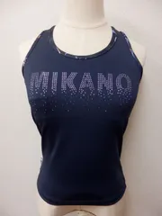 604F43◆MIKANO◆Ｘバックタンクトップ◆黒×ストーン◆フリー◆ミカノのサムネイル