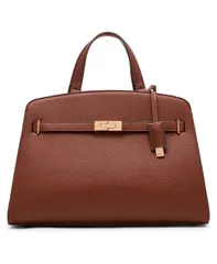 アンクライン レディース アクセサリー ベルト Anne Klein Large Belted Satchel with Convertible Strap Brown ブラウンのサムネイル