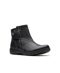 クラークス レディース シューズ ブーツ・レインブーツ Clarks Womens Collection Carleigh Style Boots Black Leather ブラック
