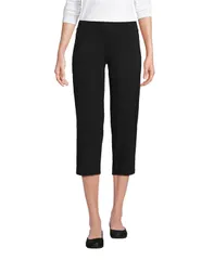 ランズエンド レディース ボトムス カジュアルパンツ トール Lands End Womens Tall Starfish Mid Rise Pull On Cropants Black ブラック
