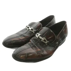 ドルチェ&ガッバーナ ドルガバ DOLCE&GABBANA ローファー レザー ホースビット ロゴ シルバー金具 6 25～26cm 茶色 ブラウン /XZ ■GY19