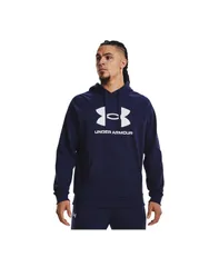 アンダーアーマー メンズ アウター パーカー・スウェット シャツ ロゴ Under Armour Mens Rivalogo Hooded Sweatshirt Blue ブルー