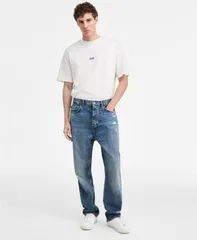ヒューゴボス メンズ ボトムス カジュアルパンツ ジーンズ Hugo Boss Mens Nate Distressed RegularFit Jeans MEDIUM GREY グレーのサムネイル