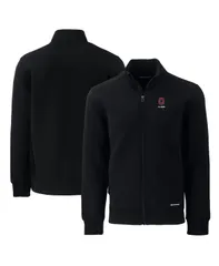 カッターアンドバック メンズ アウター ジャケット・ブルゾン ロゴ Cutter Buck Mens Black Ohio State Buckeyes Alumni Logo Roam FullZiのサムネイル