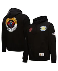 ミッチェルネス メンズ アウター パーカー・スウェット Mitchell Ness Mens Black Golden State Warriors Hardwood Classics Blackouのサムネイル