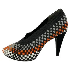 ALEXANDER WANG(アレキサンダーワン) パンプス 36 レディース - 黒×オレンジ×マルチ アウトソール張替済のサムネイル
