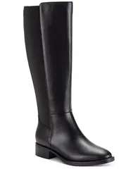 スタイルアンドコー レディース シューズ ブーツ・レインブーツ トール ブーツ Style Co Womens Eloisee Flat Tall Boots Black Sm ブラック