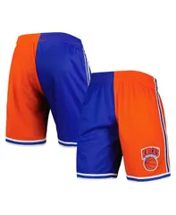 ミッチェルネス メンズ ボトムス ハーフパンツ・ショーツ ショートパンツ Mitchell Ness Mens Blue Orange New Yorknicks Hardwood Classicsのサムネイル