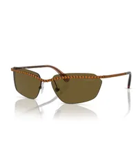 スワロフスキー レディース アクセサリー サングラス・アイウェア Swarovski WomensunglassesK7001 Brown ブラウン