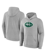 ファナティクス メンズ アウター パーカー・スウェット フリース Fanatics Mens Heather Gray New York Jets Deliver Fleece Pullover Hoのサムネイル