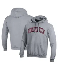 チャンピオン メンズ アウター パーカー・スウェット フリース パーカー Champion Mens Heather Gray Virginia Tech Hokies Basic Arch Fleece Pullover Hoodie Heather Gra