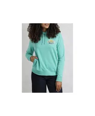ウィアードフィッシュ レディース アウター パーカー・スウェット プリント パーカー Weird Fish Womens Back Print Popover Hoodie Aqua marine アクア