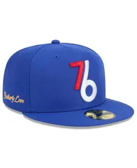 ニューエラ メンズ アクセサリー 帽子 New Era Mens Royal Philadelphia 76ers 202425 City Edition Alternate 59FIFTY Fitted Hat Royal