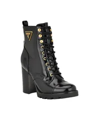 ゲス レディース シューズ ブーツ・レインブーツ レース ヒール GUESS Womens Neadyn Heeled Lug Sole Lace Up Hiker Booties Black Patのサムネイル