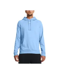 アンダーアーマー メンズ アウター パーカー・スウェット 刺繍 ロゴ フリース パーカー Under Armour Mens Rival Logo Embroidered Fleece Hoodie Carolina Blue Wht ブルー