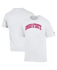 チャンピオン メンズ トップス Tシャツ Champion Mens White Ohio State Buckeyes Basic Arch TShirt White ホワイト