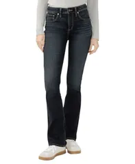 シルバー ジーンズ レディース ボトムス デニムパンツ ブーツカット ブーツ Silver Jeans Co Womens Avery High Rise Curvy Fit Slim Bootcut Jeans Dakota