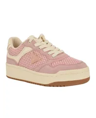 ゲス レディース シューズ スニーカー プラットフォーム レース GUESS Womens Miram LaceUplatform Court Sneakers Pink Mesh ピンクのサムネイル