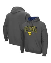 コロシアム メンズ アウター パーカー・スウェット ロゴ パーカー Colosseum Mens West Virginia Mountaineers Arch and Logo 30 Pullover Hoodie Charcoal チャコール