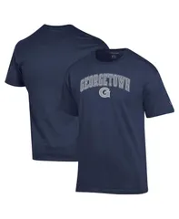 チャンピオン メンズ トップス Tシャツ ロゴ Champion Mens Navy Georgetown Hoyas Arch Over Logo TShirt Navy ネイビー