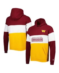 ニューエラ メンズ アウター パーカー・スウェット カラーブロック パーカー New Era Mens Gold Washington Commanders Colorblock Current Pullover Hoodie Gold ゴールド