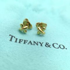 sale！Tiffany & Co. リボン型ピアス YG750ダイヤ - メルカリ