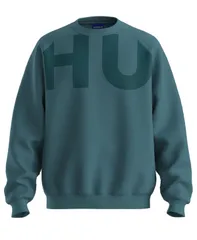 ヒューゴボス メンズ アウター パーカー・スウェット クルーネック シャツ Hugo Boss Mens Crewneck RegularFit Sweatshirteal ティールのサムネイル