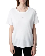 ザディグ エ ヴォルテール レディース トップス Tシャツ Zadig Voltaire Marhinestone Wings Tee Blancのサムネイル