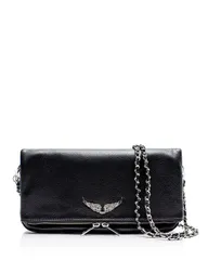ザディグ エ ヴォルテール レディース バッグ レザー Zadig Voltaire Rock Leather Shoulder Bag Noirのサムネイル