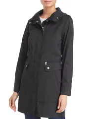 コールハーン レディース アウター ジャケット・ブルゾン Cole Haan Travel Packable Rain Jacket Black ブラックのサムネイル