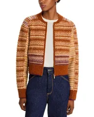 スリーワンフィリップリム レディース アウター カーディガン 31 Phillip Lim Jacquard Raglan Zip Cardigan Sunset Multi マルチカラーのサムネイル